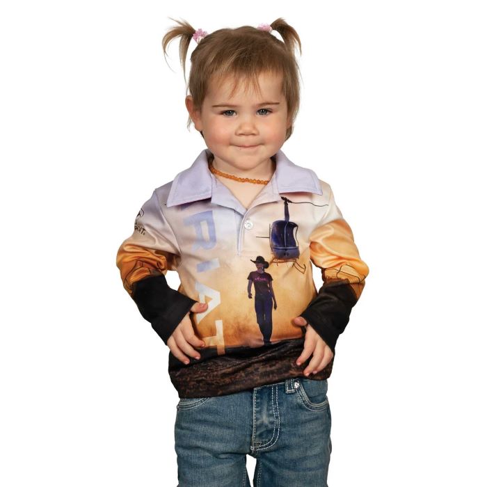 Ariat Kids Fishing Shirt - Outback Cowgirl [sz:2]