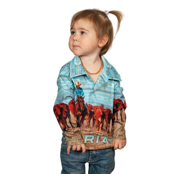 Ariat Kids Fishing Shirt - Little Cowgirls [sz:k2]