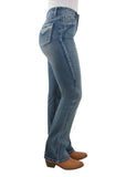 Pure Western Womens Jemma Hi-waist Bootcut Jean