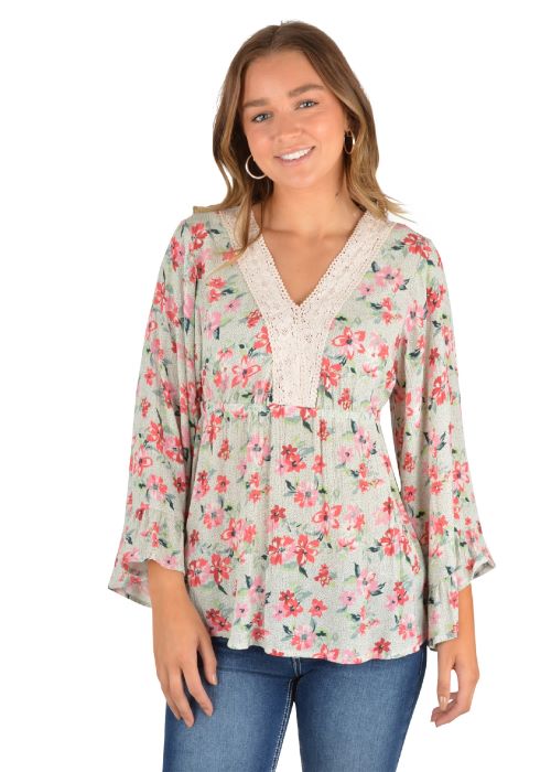 PURE WESTERN SIERRA WOMENS BLOUSE [SZ:8]