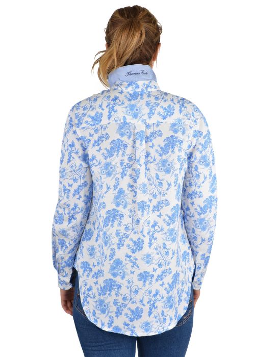 THOMAS COOK BONNIE WOMENS L/S SHIRT [SZ:8 CL:BLUE/WHITE]