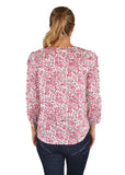 Thomas Cook Poppy Womens Ruffle Sleeve Blouse