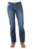 Pure Western Aztec Womens Boot Cut Jeans - 34" Leg - Darkest Night