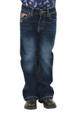 Pure Western Aztec Girls Bootcut Jeans - Darkest Night