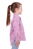Hardslog Floria Kids 1/2 Placket Long Sleeve Shirt - Pink