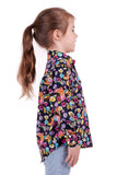 Hardslog Julieta Kids 1/2 Placket Long Sleeve Shirt - Navy