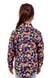 Hardslog Julieta Kids 1/2 Placket Long Sleeve Shirt - Navy