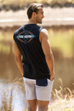 Pure Western Liam Mens Boardshorts - Navy/grey Marle