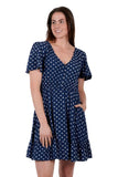 Pure Western Bethany Short Sleeve Dress - Navy