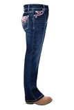 Pure Western Adeline Girls Boot Cut Jeans - Evening Sky