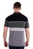 Wrangler Sam Mens Short Sleeved Polo - Black/cypress