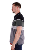 Wrangler Sam Mens Short Sleeved Polo - Black/cypress