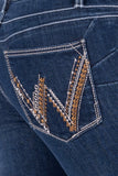 Wrangler Amelia Q-baby Booty Up Jeans - Indigo