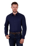 Thomas Cook Louis Mens Tailored Long Sleeve Shirt - Navy