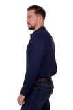 Thomas Cook Louis Mens Tailored Long Sleeve Shirt - Navy