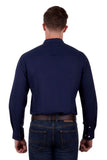 Thomas Cook Louis Mens Tailored Long Sleeve Shirt - Navy