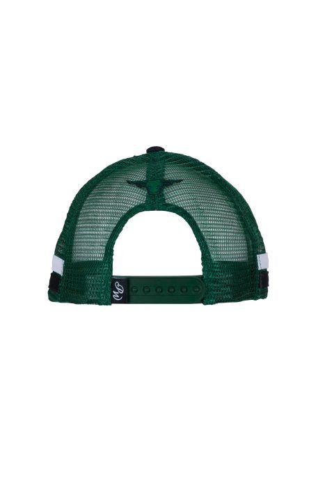PURE WESTERN BROCK TRUCKER CAP - BLACK/GREEN 