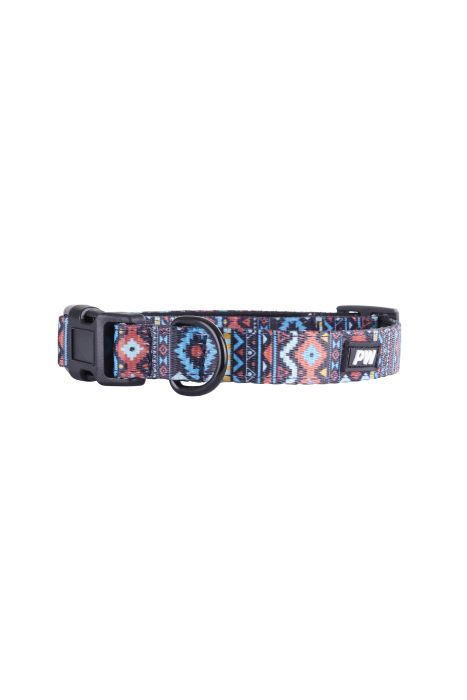PURE WESTERN BILLIE DOG COLLAR - BLUE [SZ:XS]