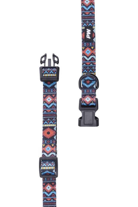 PURE WESTERN BILLIE DOG COLLAR - BLUE [SZ:XS]