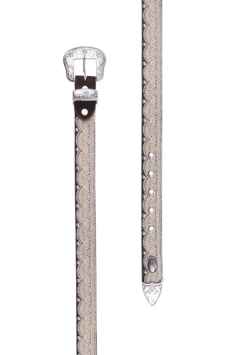 PURE WESTERN KIDS ALANA BELT - BROWN [SZ:XS]