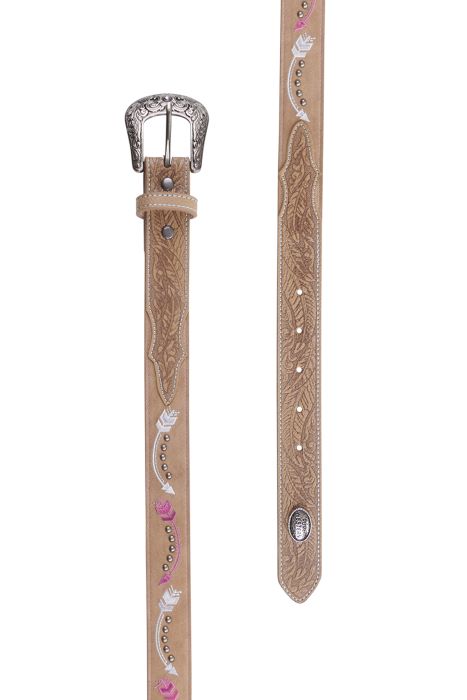 PURE WESTERN ARROW BELT - LIGHT TAN [SZ:XS]