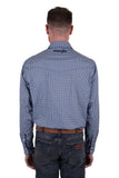 WRANGLER DINO MENS LONG SLEEVE SHIRT - NAVY/ROYAL [SZ:XS]