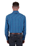 WRANGLER MITCHELL MENS LONG SLEEVE SHIRT - BLUE [SZ:XS]