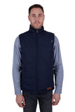 WRANGLER HUGHES MENS REVERSIBLE VEST - NAVY [SZ:S]