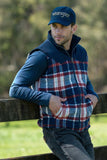 WRANGLER HUGHES MENS REVERSIBLE VEST - NAVY [SZ:S]