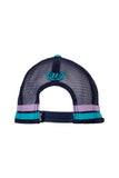 WRANGLER MONICA HIGH PROFILE TRUCKER CAP - AQUA/NAVY 