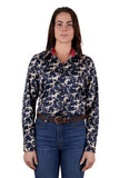 THOMAS COOK BAILEY WOMENS LONG SLEEVE SHIRT - NAVY [SZ:8]