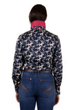 THOMAS COOK BAILEY WOMENS LONG SLEEVE SHIRT - NAVY [SZ:8]