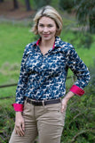 THOMAS COOK BAILEY WOMENS LONG SLEEVE SHIRT - NAVY [SZ:8]