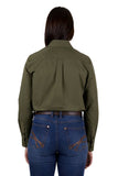 THOMAS COOK PHOEBE WOMENS LONG SLEEVE SHIRT - KHAKI [SZ:8]
