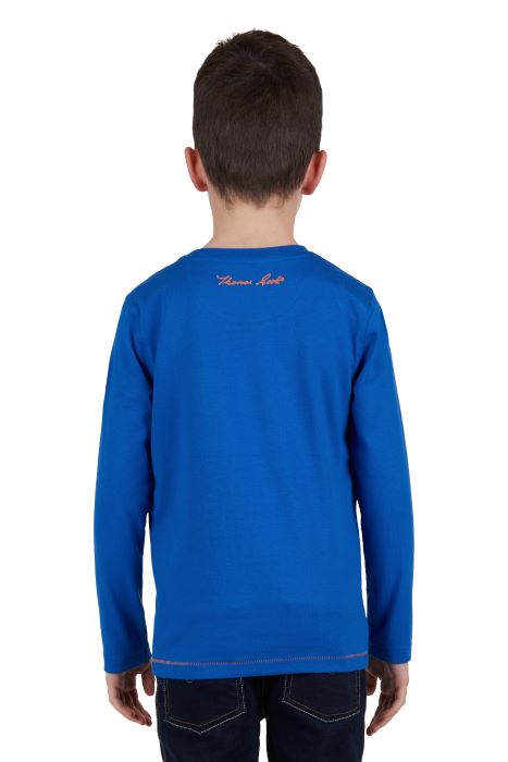 THOMAS COOK CHAMPION BOYS LONG SLEEVE TEE - ROYAL BLUE [SZ:2]