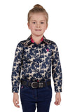 THOMAS COOK BAILEY GIRLS LONG SLEEVE SHIRT - NAVY [SZ:2]