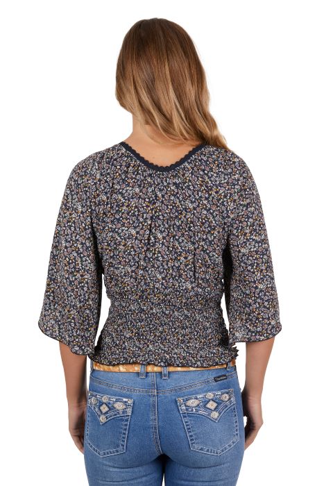 PURE WESTERN MAGGIE BLOUSE - MULTI [SZ:8]