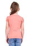 PURE WESTERN CANDICE GIRLS SHORT SLEEVE TEE - CORAL [SZ:2]