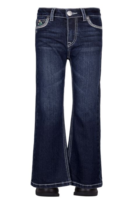 PURE WESTERN ZOE GIRLS BOOT CUT JEANS - MIDNIGHT [SZ:2]
