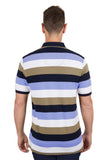 THOMAS COOK JAY 1 POCKET SHORT SLEEVE POLO - NAVY/TAN [SZ:M]