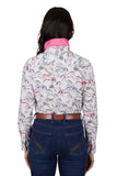 THOMAS COOK OPAL WOMENS LONG SLEEVE SHIRT - WHITE/MULTI [SZ:8]