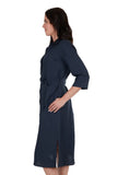 THOMAS COOK HALENA WOMENS SHIRT DRESS - NAVY [SZ:8]