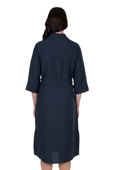 THOMAS COOK HALENA WOMENS SHIRT DRESS - NAVY [SZ:8]