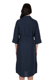 THOMAS COOK HALENA WOMENS SHIRT DRESS - NAVY [SZ:8]