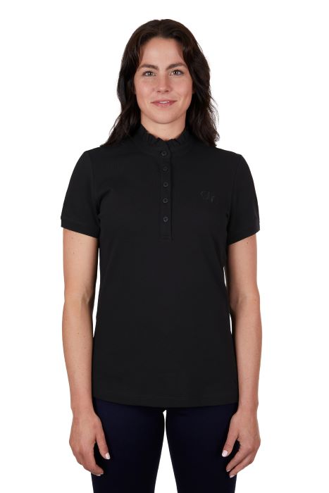 THOMAS COOK HOLLY WOMENS SHORT SLEEVE POLO - BLACK [SZ:10]
