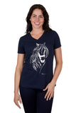 THOMAS COOK WILLOW WOMENS SHORT SLEEVE TEE - NAVY [SZ:10]