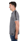 WRANGLER JACKSON MENS SHORT SLEEVE POLO - CHARCOAL MARLE [SZ:S]