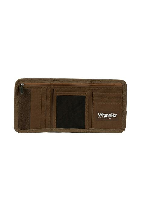 WRANGLER LOGO WALLET - TAN 
