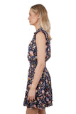 WRANGLER CASSIDY WOMENS DRESS - NAVY MULTI [SZ:8]