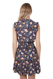 WRANGLER CASSIDY WOMENS DRESS - NAVY MULTI [SZ:8]
